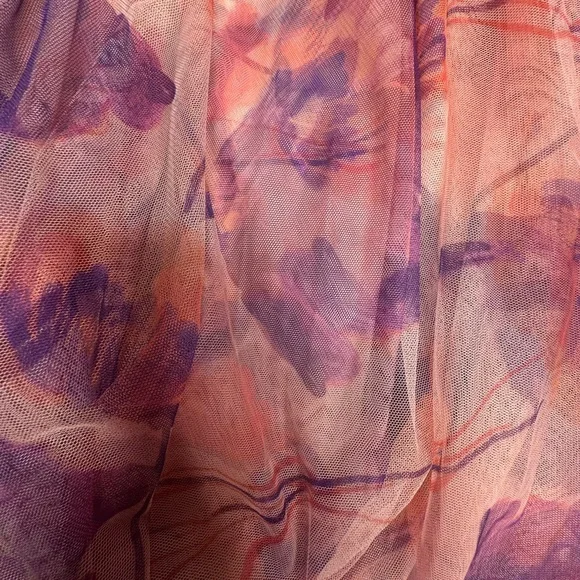 Hutch Amara Bustier Pleated Fit and Flare Midi Dress pink/purple 24W - Picture 12 of 12